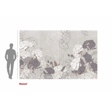 Nástěnná malba s květinovým vzorem pro dekoraci stěn