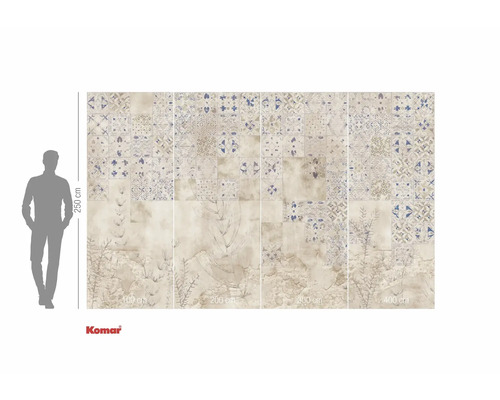 Fototapeta se vzhledem dlaždic, vzorovaná, 400 x 250 cm