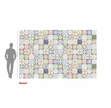 Fototapeta se vzorem dlaždic a výškou 250 cm