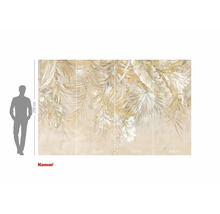 Fototapeta Komar s motivem listů, šířka 400 cm a výška 250 cm