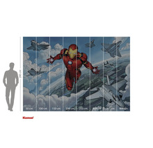Komar fototapeta s Iron Manem a letadly, rozměry 280 cm x 400 cm