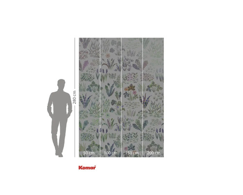 Foto tapeta s rostlinným vzorem a rozměry