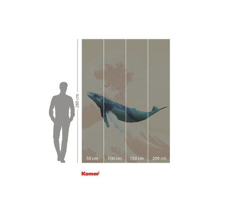 Komar fototapeta s motivem velryby, 280 x 200 cm