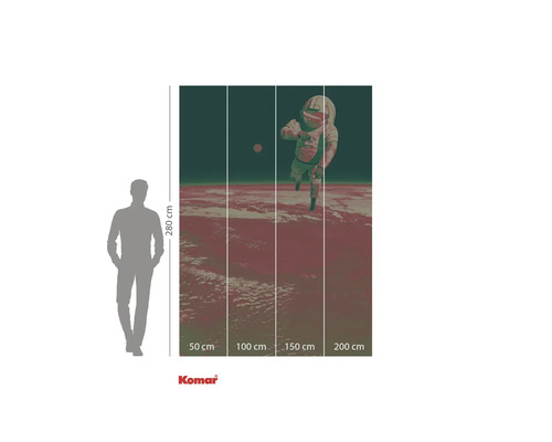 Komar vesmírná fototapeta s astronautem a rozměry