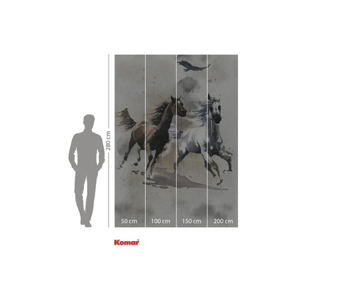 Komar fototapeta s motivem koně a rozměry