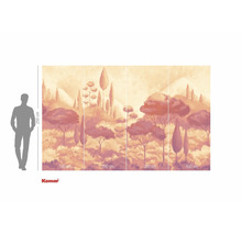 Foto tapeta s toskánskou krajinou a stromy