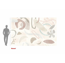 Fototapeta s abstraktními tvary a logem Komar