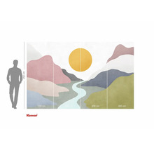 Foto tapeta s motivem abstraktní horské krajiny a rozměry