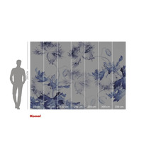 Fototapeta s květinovým motivem a údaji o velikosti