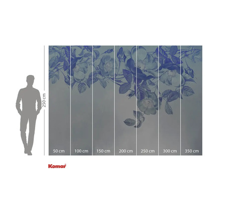 Komar fototapeta s květinovým designem a rozměry