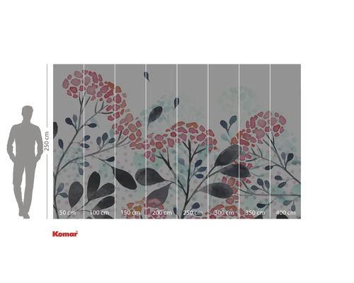 Foto tapeta s květinovým vzorem a rozměry