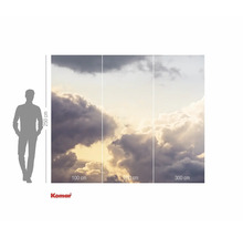 Fototapeta s motivem oblaků a údaji o velikosti