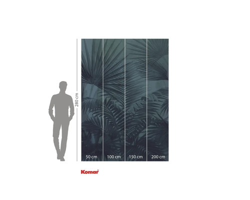 Komar fototapeta s palmovým vzorem a rozměry