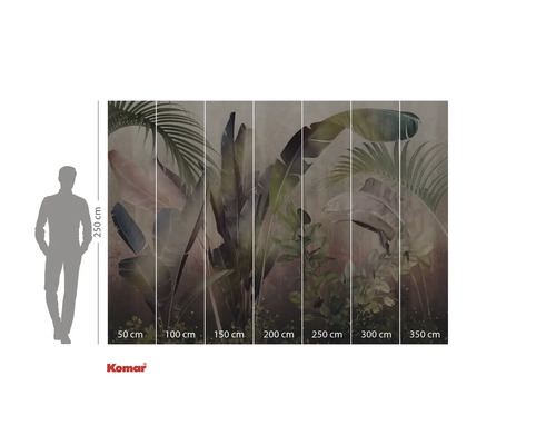 Komar fototapeta s rostlinným motivem a údaji o velikosti