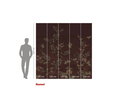 Fototapeta s květinovým vzorem a rozměry