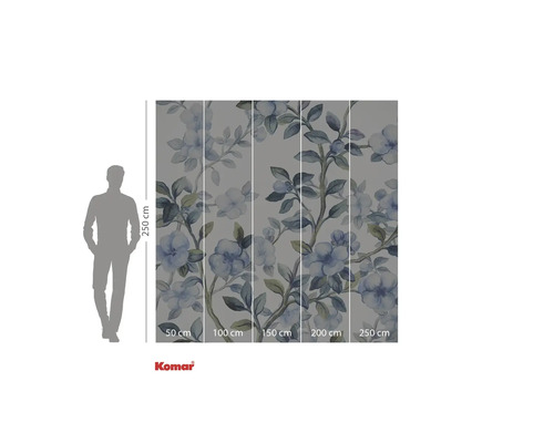 Komar fototapeta s květinovým vzorem a rozměry