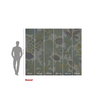 Fototapeta s květinovým vzorem a údaji o velikosti