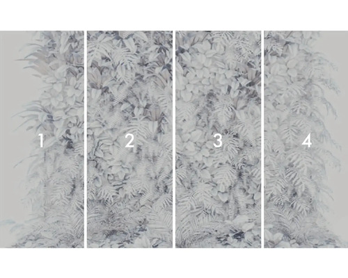 Čtyřdílná fototapeta s motivem rostlin