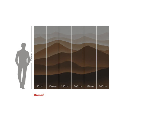 Fototapeta s motivem hor a údaji o velikosti