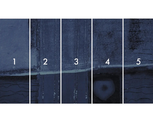 Zobrazení barevného odstínu s různými vrstvami barvy