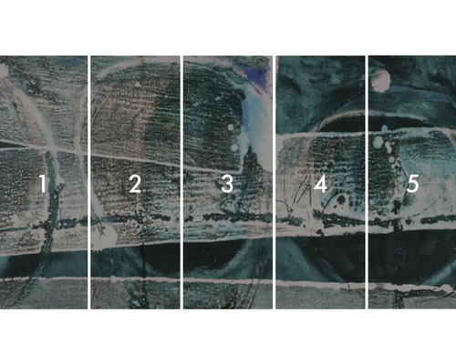 Vícedílný nástěnný obraz s abstraktním vzorem