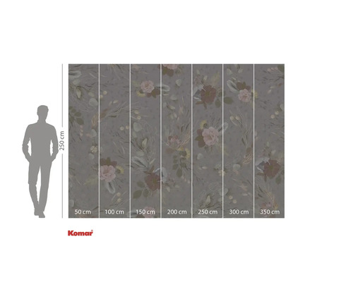 Foto tapeta s květinovým vzorem a rozměry