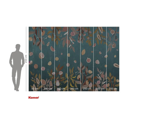 Fototapeta Komar s motivem ovoce a rostlin a údaji o velikosti
