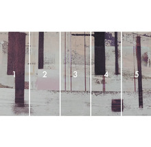 Vícedílný nástěnný obraz s abstraktními tvary