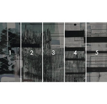 Pěti-dílný stěnový panel s abstraktním vzorem