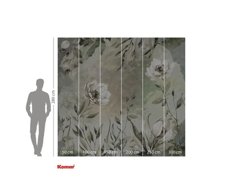 Fototapeta s květinovým motivem, 280 krát 300 centimetrů