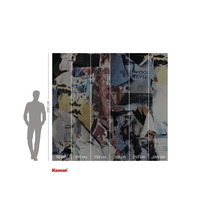 Fototapeta s motivem odtržené reklamní plochy a údaji o velikosti