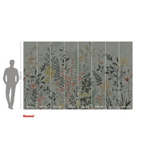 Fototapeta s květinovým vzorem a údaji o velikosti