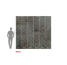 Fototapeta se vzorem šupin a údaji o velikosti.