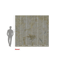 Fototapeta Komar s motivem džungle, leopardem a papoušky, rozměry 280 x 300 cm