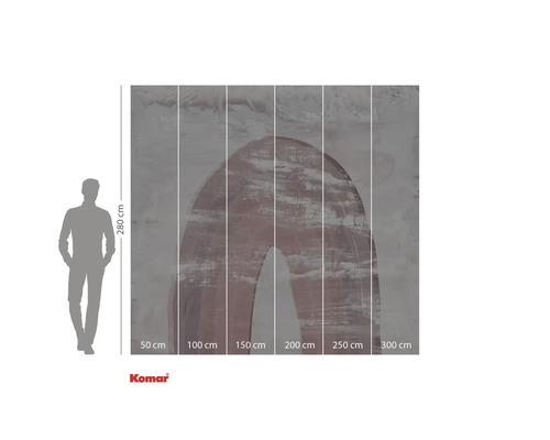 Fototapeta Komar s abstraktním motivem oblouku, rozměry 300 x 280 cm