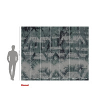 Komar fototapeta s abstraktním geometrickým vzorem a rozměry.