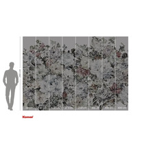 Fototapeta s květinovým vzorem a údaji o velikosti