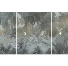 Čtyřdílná fototapeta s motivem džungle