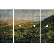 Čtyřdílné krajinné panorama