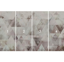 Čtyřdílná fototapeta s abstraktním trojúhelníkovým vzorem