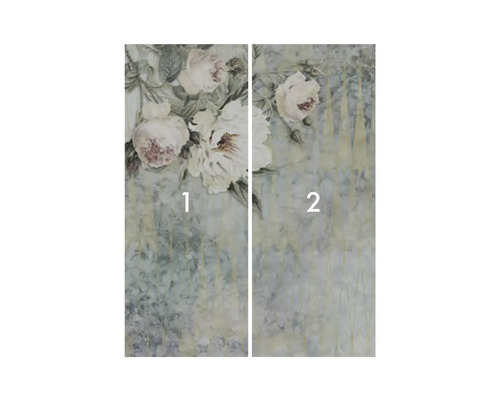 Dvoudílný nástěnný obraz s motivem růží