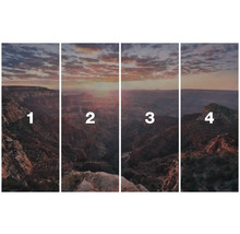 Čtyřdílný nástěnný obraz s motivem krajiny