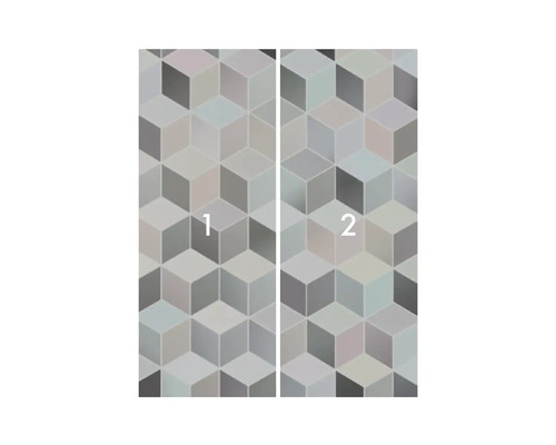 Tapeta s geometrickým krychlovým vzorem, zboží se skládá ze dvou dílů