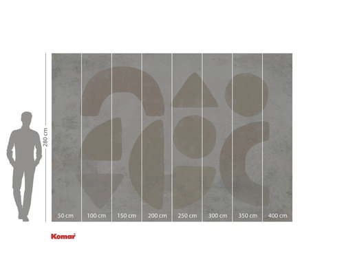 Fototapeta s abstraktním geometrickým vzorem a údaji o velikosti