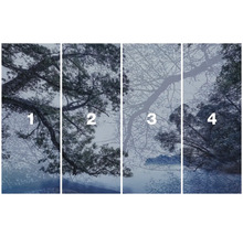 Čtyřdílná fototapeta les