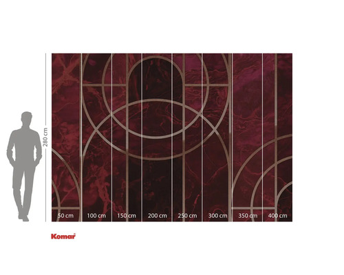 Fototapeta Komar s geometrickým vzorem a údaji o velikosti