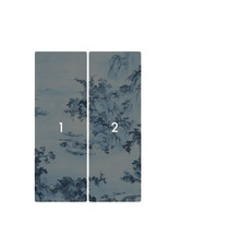 Tapeta s motivem krajiny, skládající se ze dvou pruhů