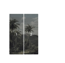 Dvoudílná tapeta s motivem palem