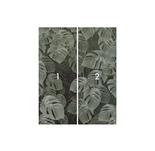 Dvoudílná sada dveřních tapet s rostlinnými motivy