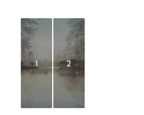 Foto tapeta s motivem krajiny a jezerem